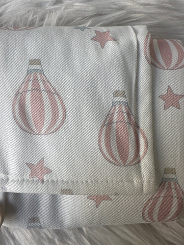 Tapis à langer - Montgolfière Rose
